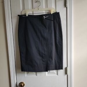 Liz Claiborne Charcoal Midi Skirt